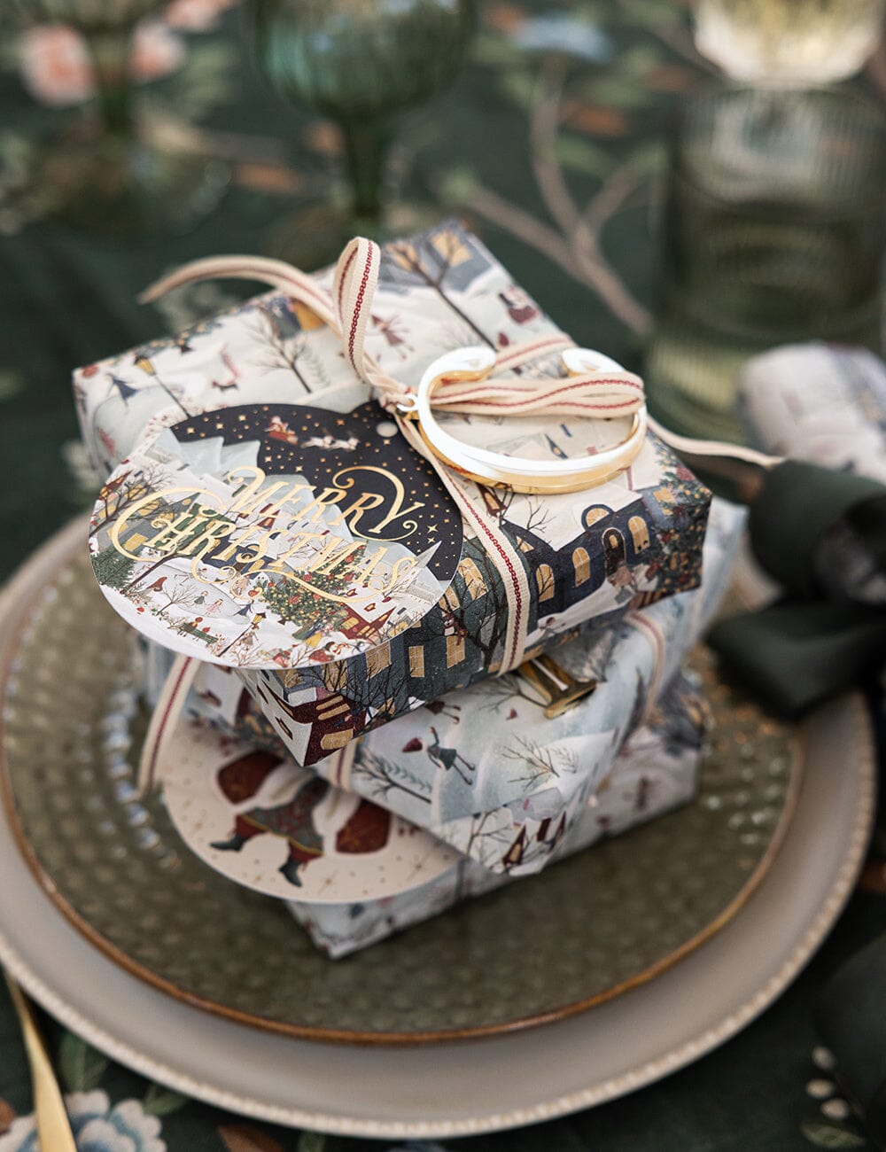 Red Line Fine Cotton Ribbon 30 Meters