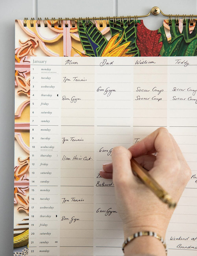 2024 Family Wall Calendar Calendars Bespoke Letterpress 