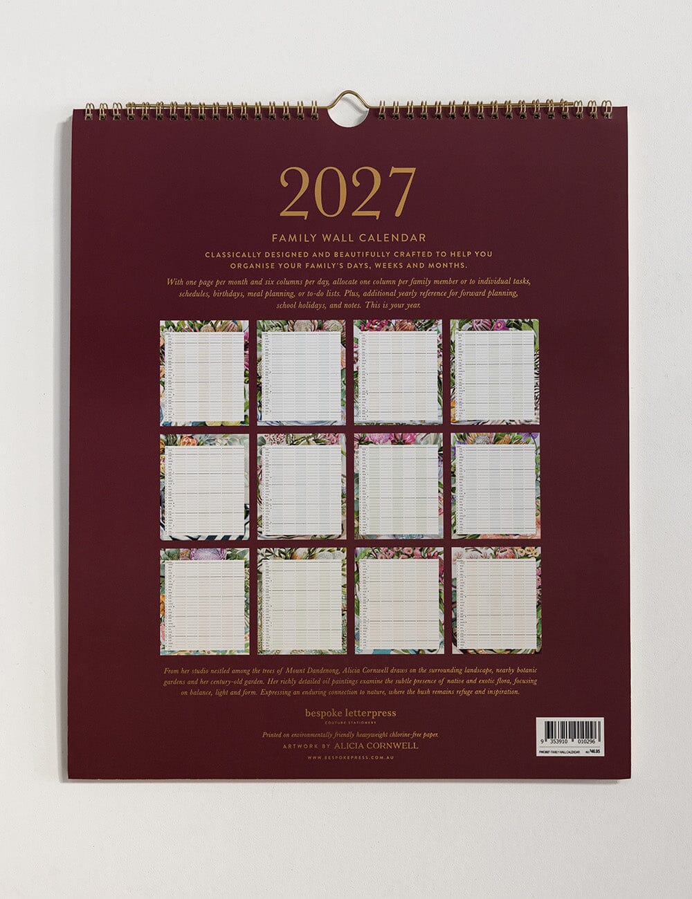 2027 Family Wall Calendar