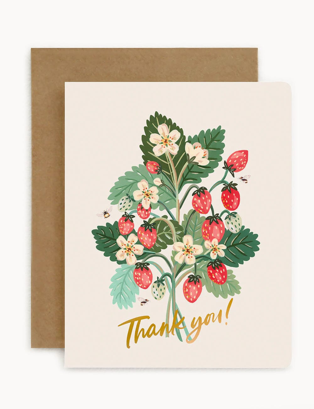 Thank You - Strawberries Greeting Card