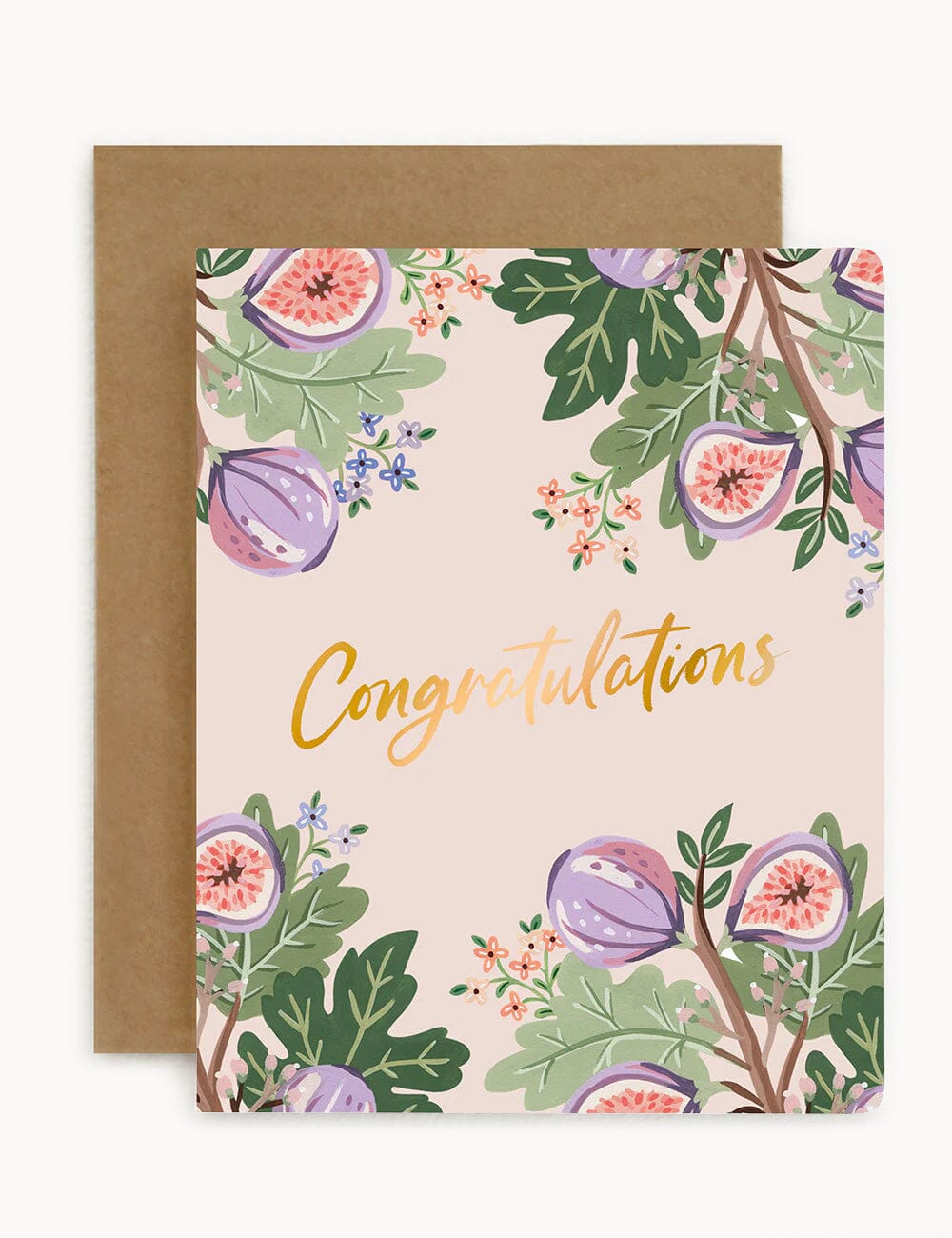 Congratulations - Fig Greeting Card Greeting Cards Bespoke Letterpress 