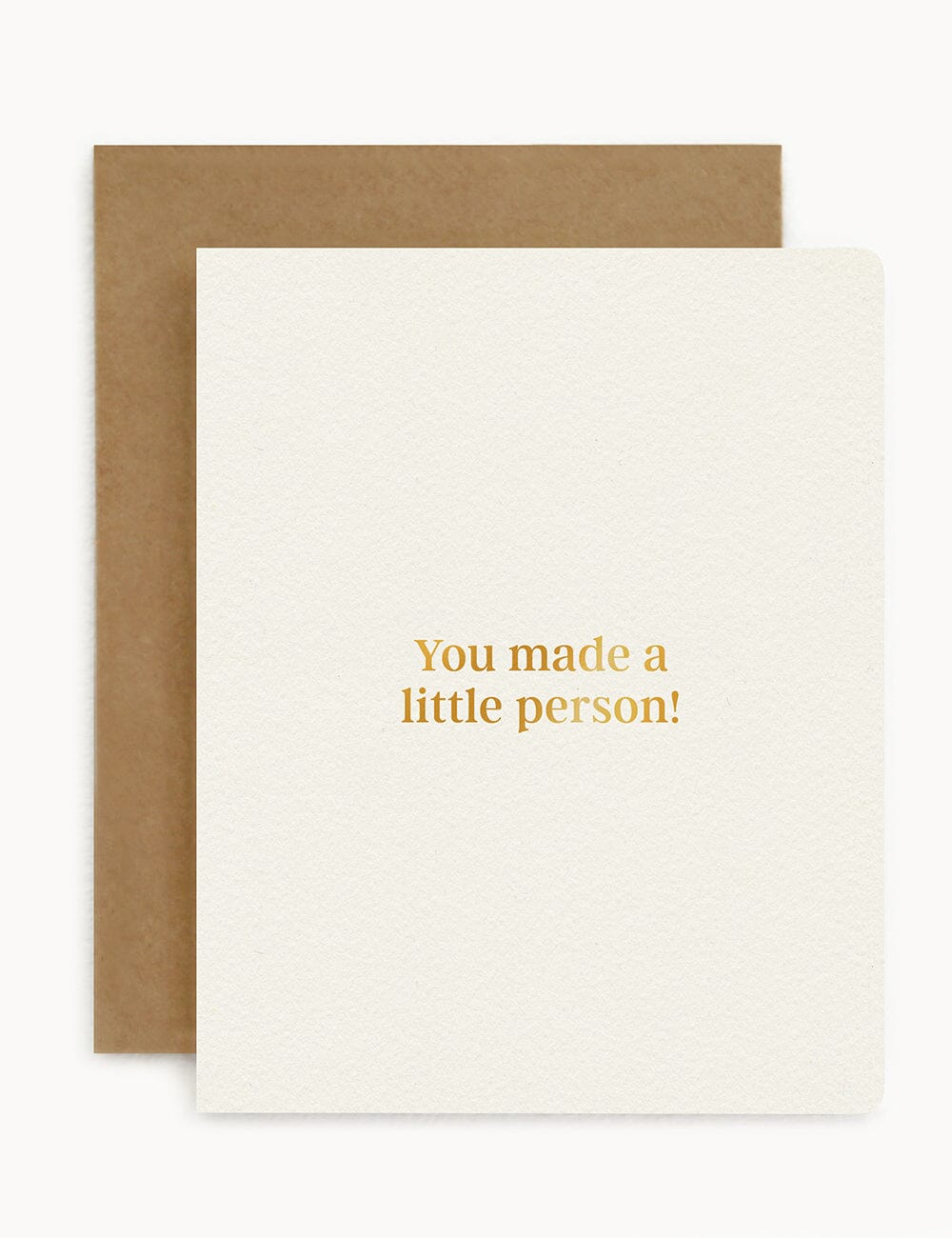 You made a little person! Greeting Card Greeting Cards Bespoke Letterpress 