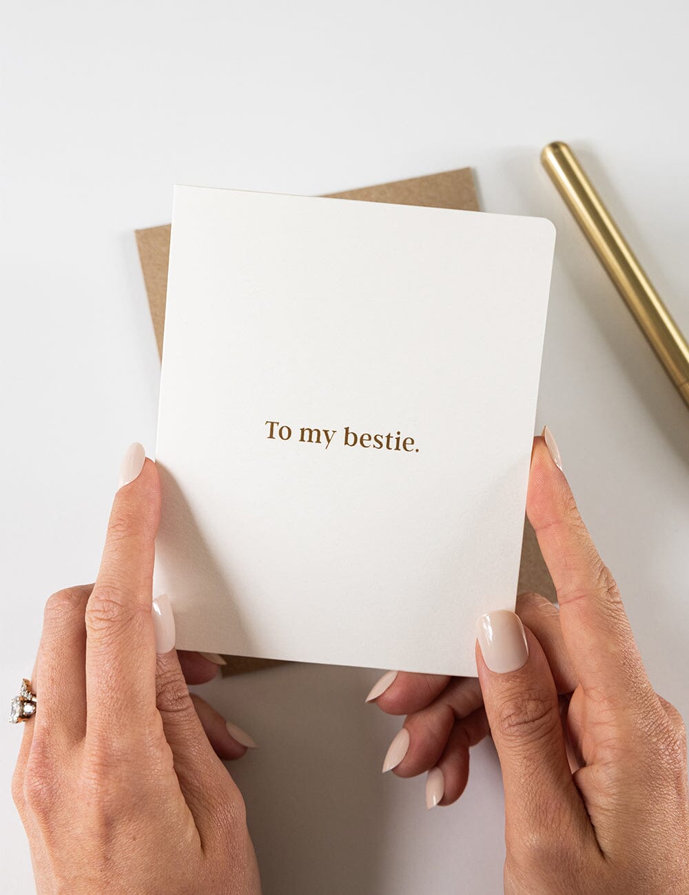 To my Bestie Greeting Card Greeting Cards Bespoke Letterpress 
