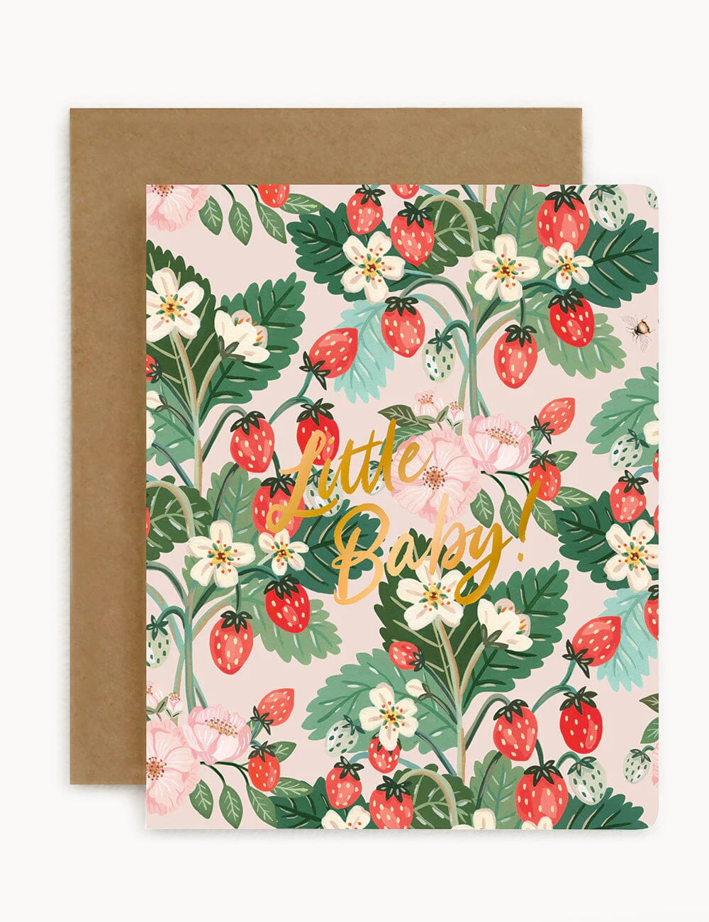 Little Baby - Strawberries Greeting Card