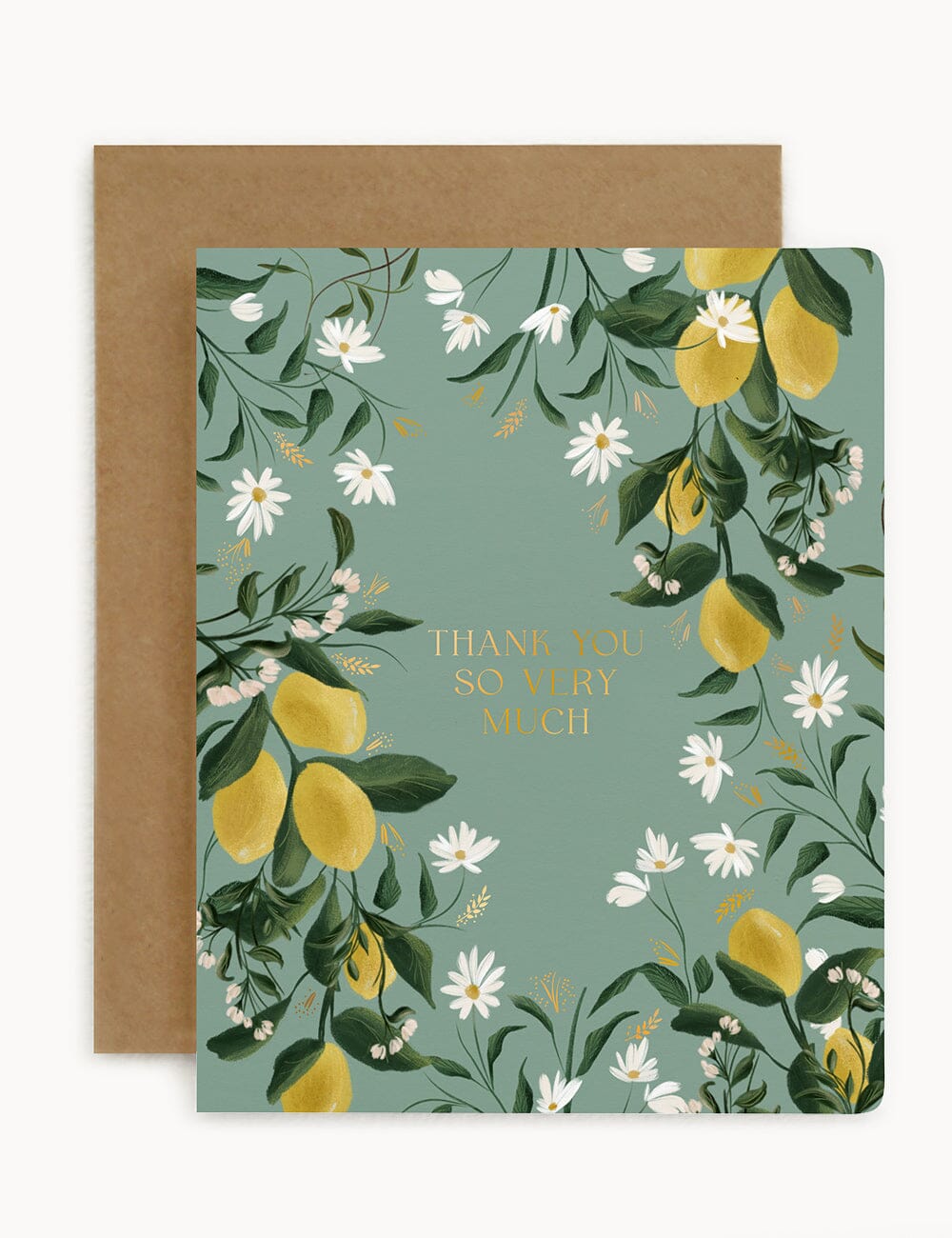 Thank you so very much Greeting Card Greeting Cards Bespoke Letterpress 