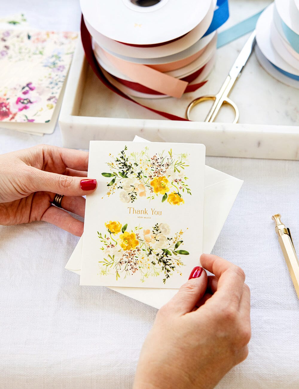 Thank you very much - White Ranunculus