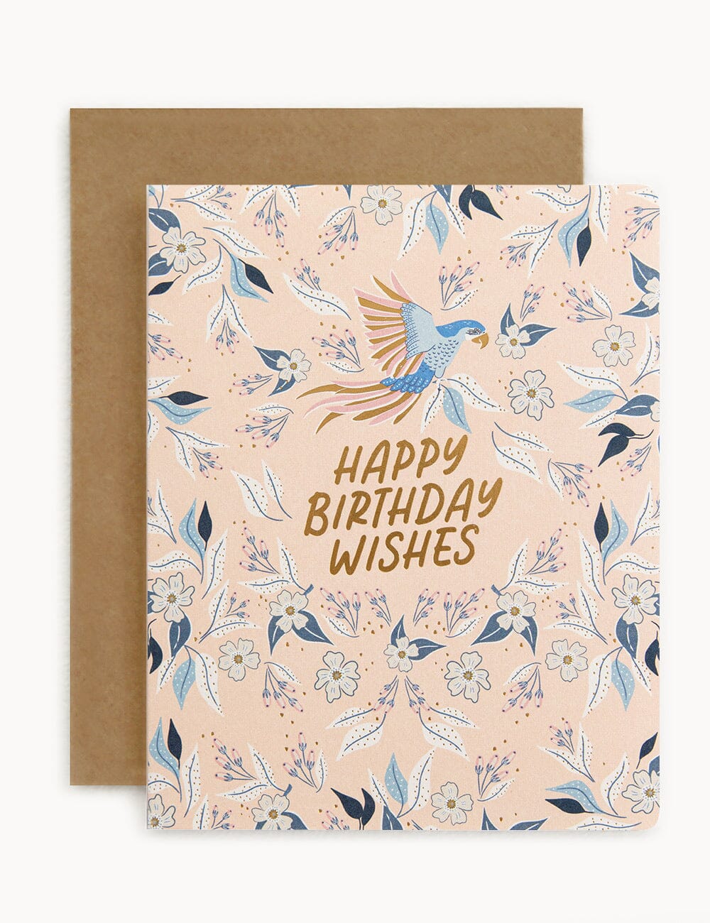 Happy Birthday Wishes - Parrots Greeting Cards Bespoke Letterpress 