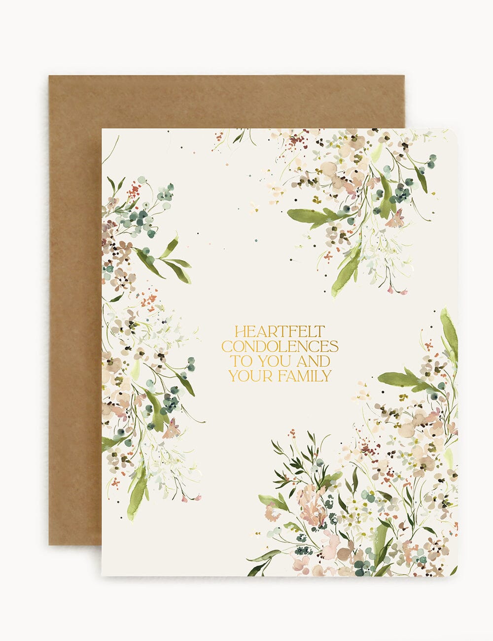 Heartfelt Condolences to You and Your Family Greeting Card