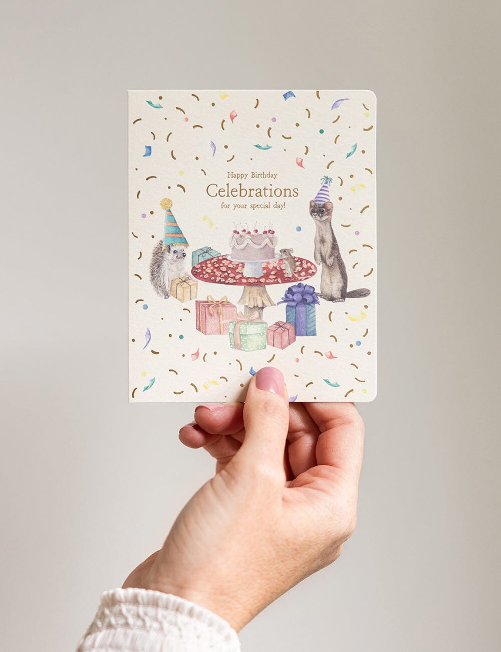 Happy Birthday Celebrations Greeting Cards Bespoke Letterpress 