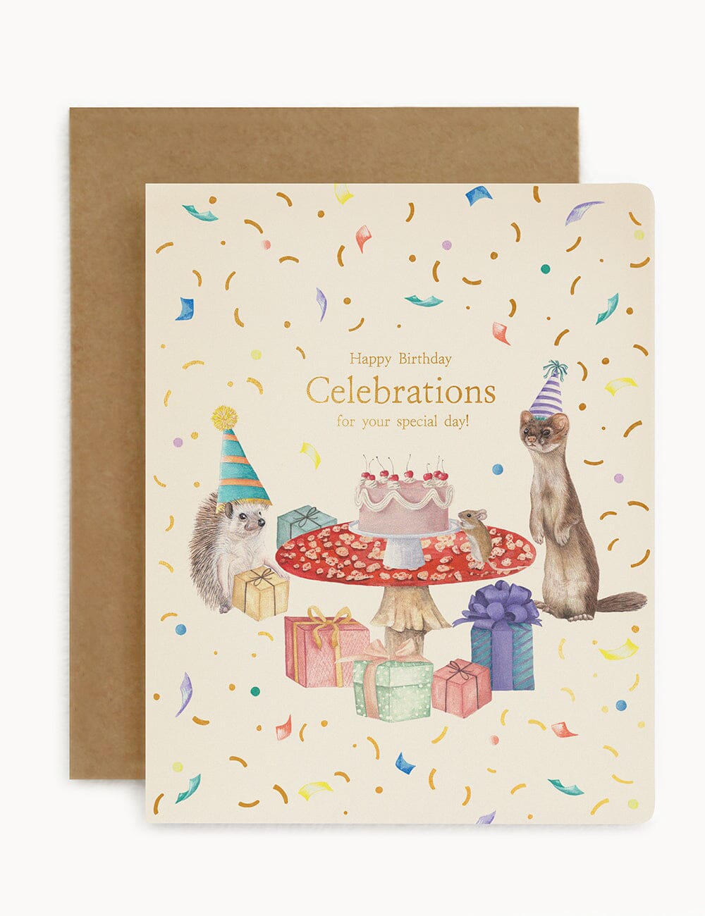 Happy Birthday Celebrations Greeting Cards Bespoke Letterpress 
