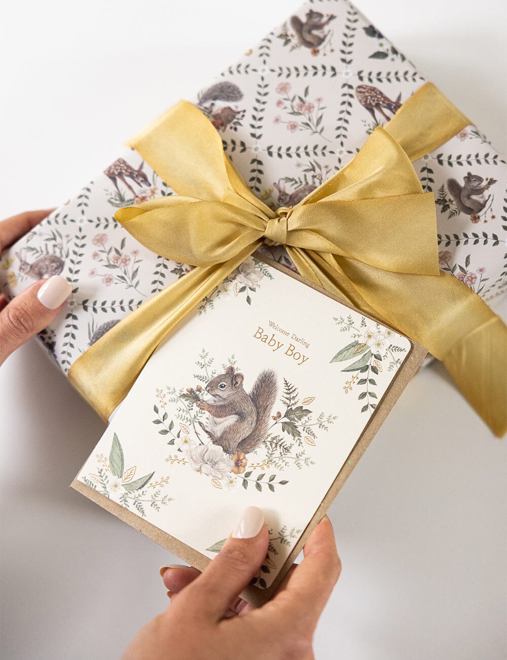 Welcome Darling Baby Boy Greeting Cards Bespoke Letterpress 