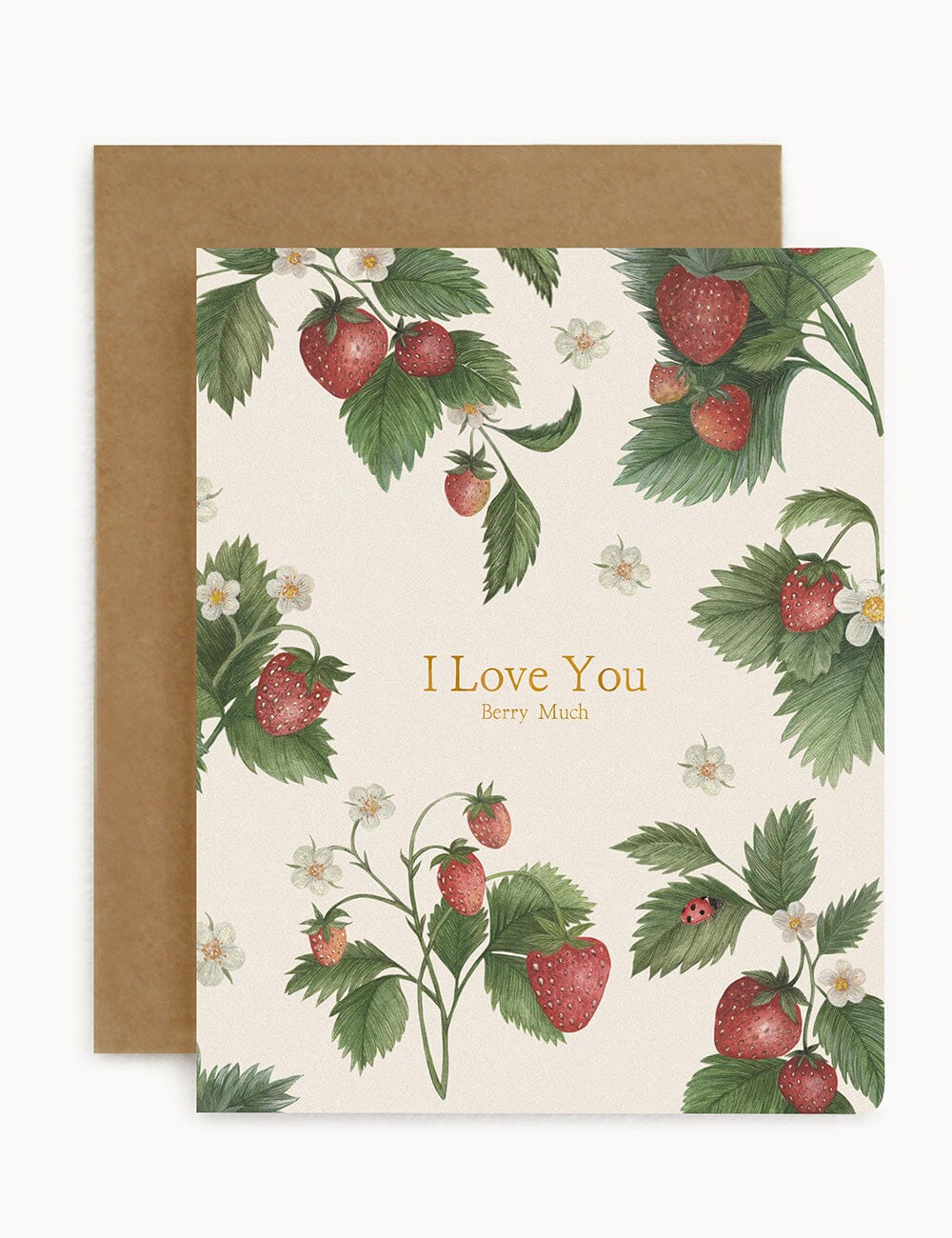 I Love You Berry Much Greeting Cards Bespoke Letterpress 