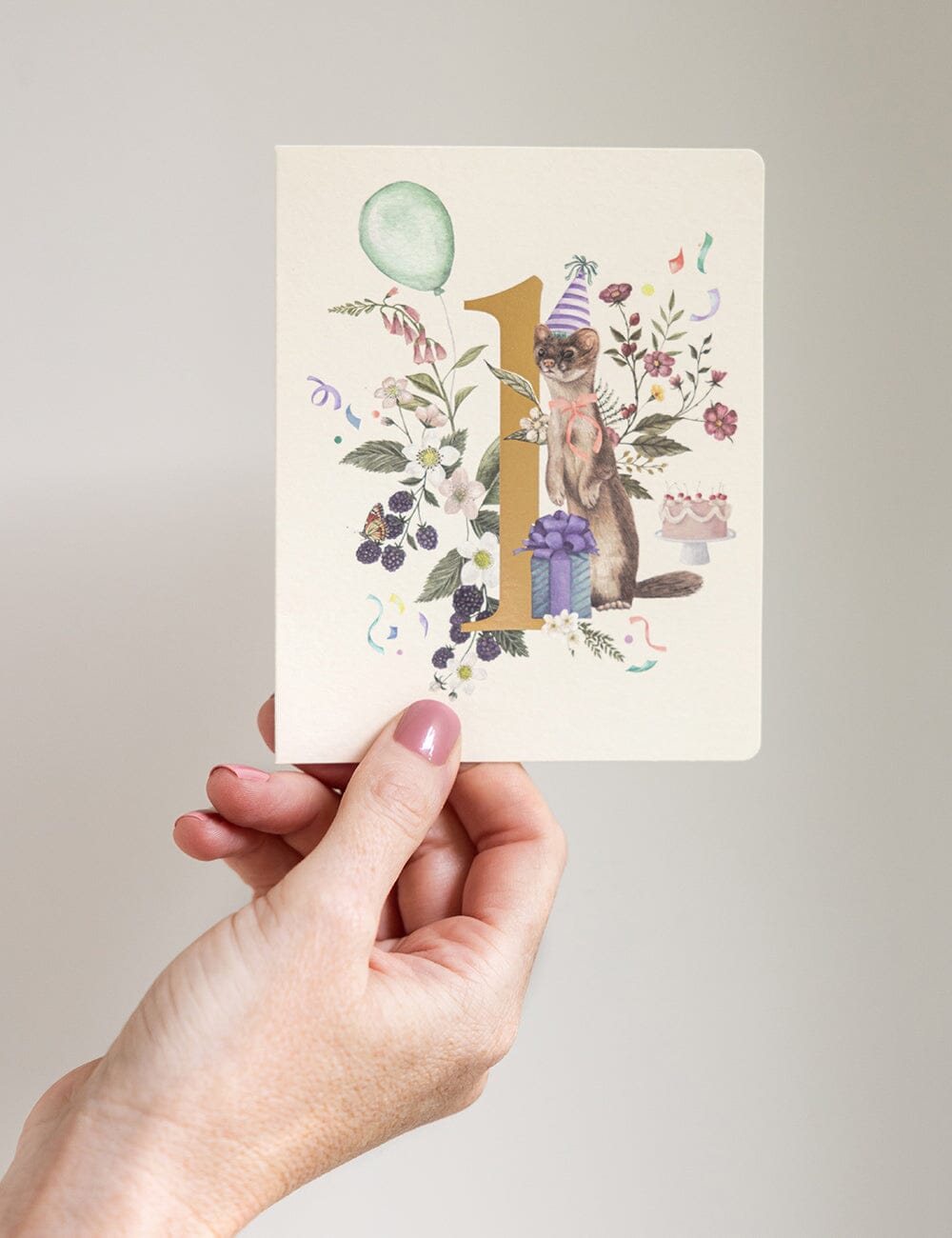 1st Birthday Greeting Cards Bespoke Letterpress 