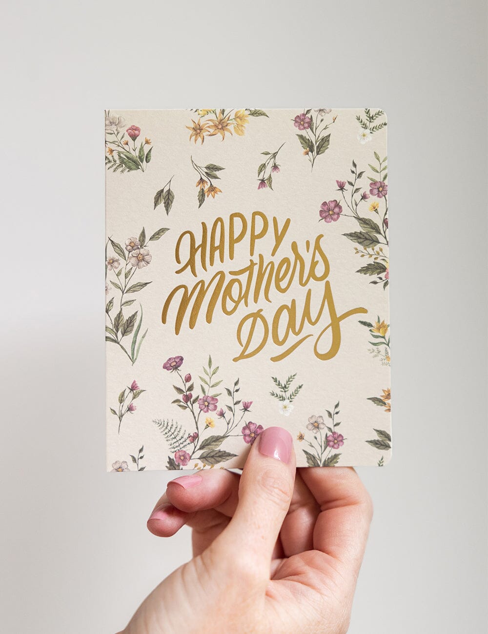 Happy Mothers Day (Florals) Greeting Cards Bespoke Letterpress 