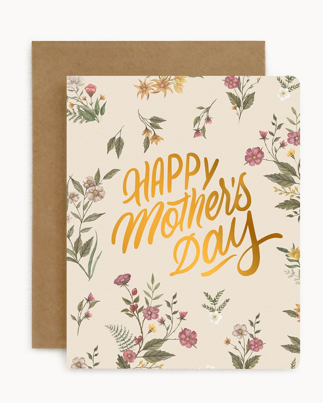 Happy Mothers Day (Florals) Greeting Cards Bespoke Letterpress 