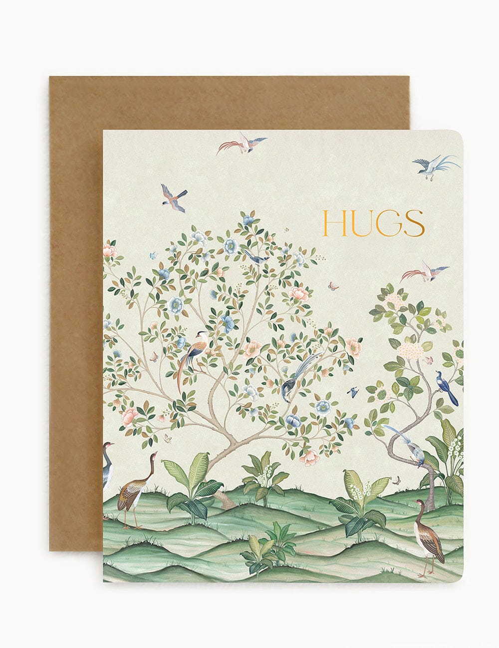Hugs - Spring Landscape Greeting Cards Bespoke Letterpress 