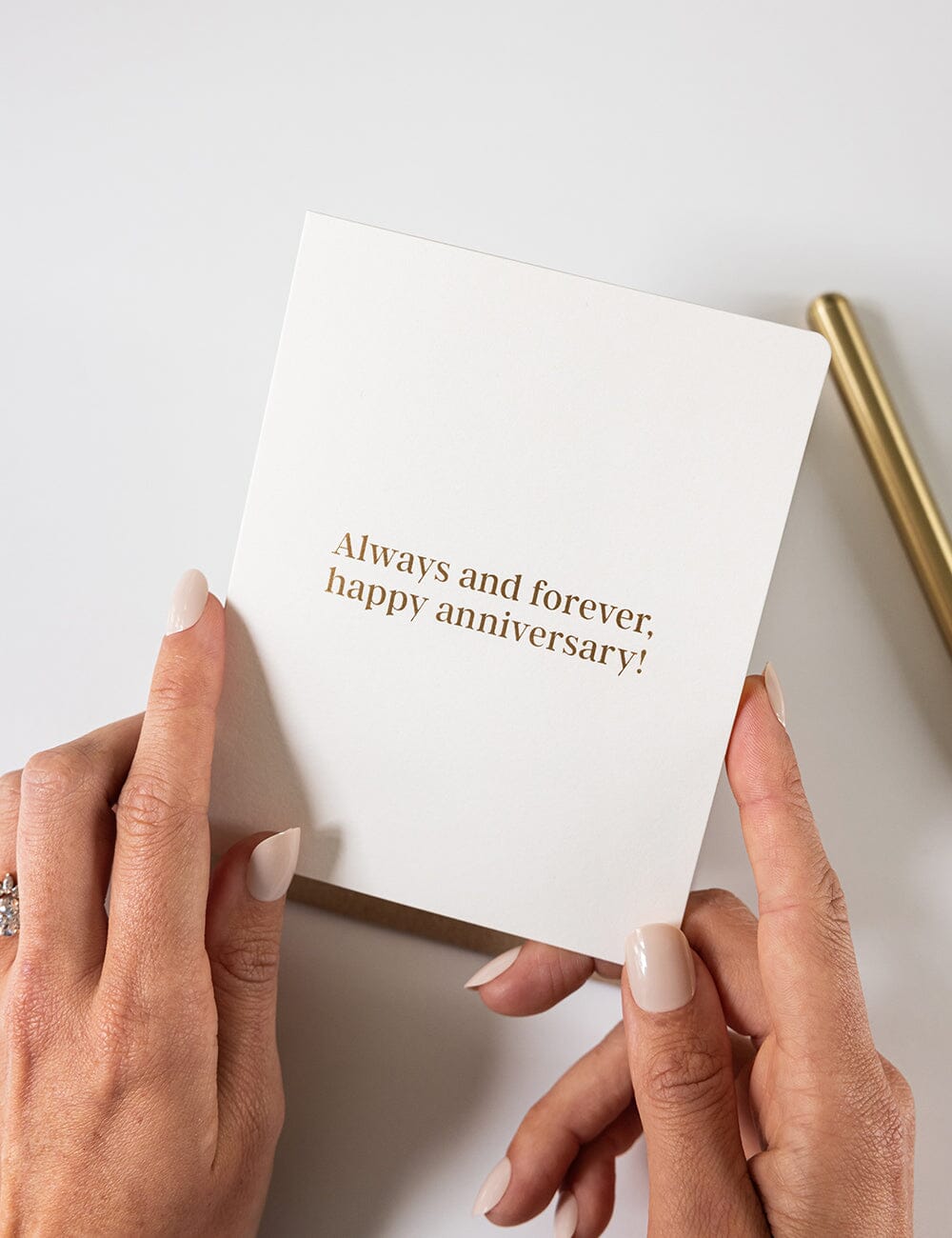 Always & Forever - Happy Anniversary Greeting Cards Bespoke Letterpress 