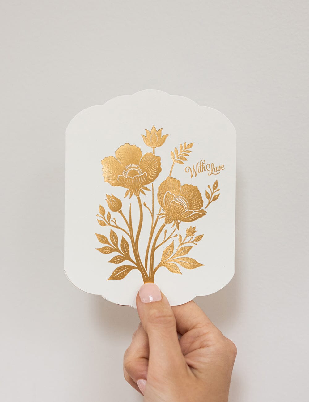 With Love Scallop Card