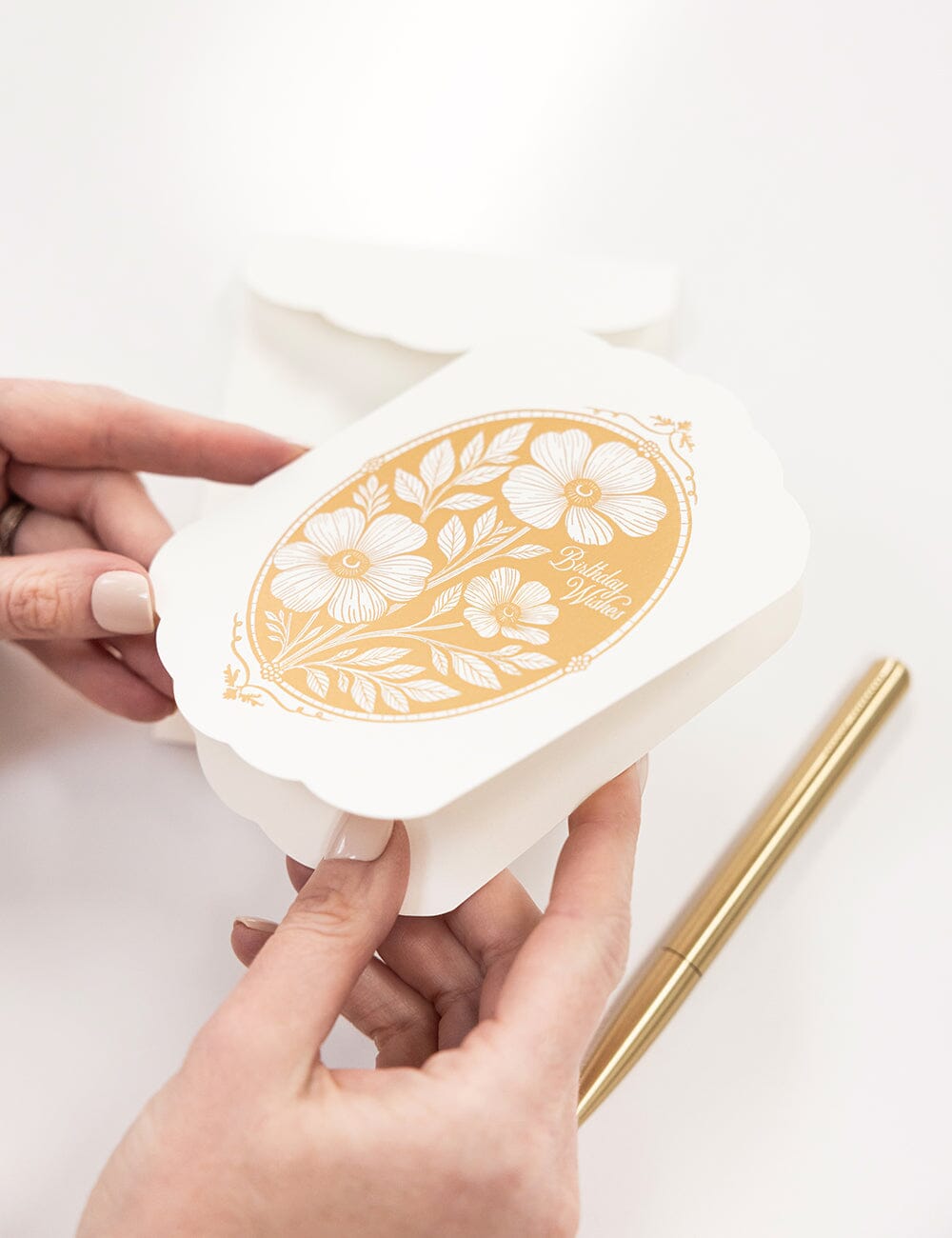 Birthday Wishes Scallop Card