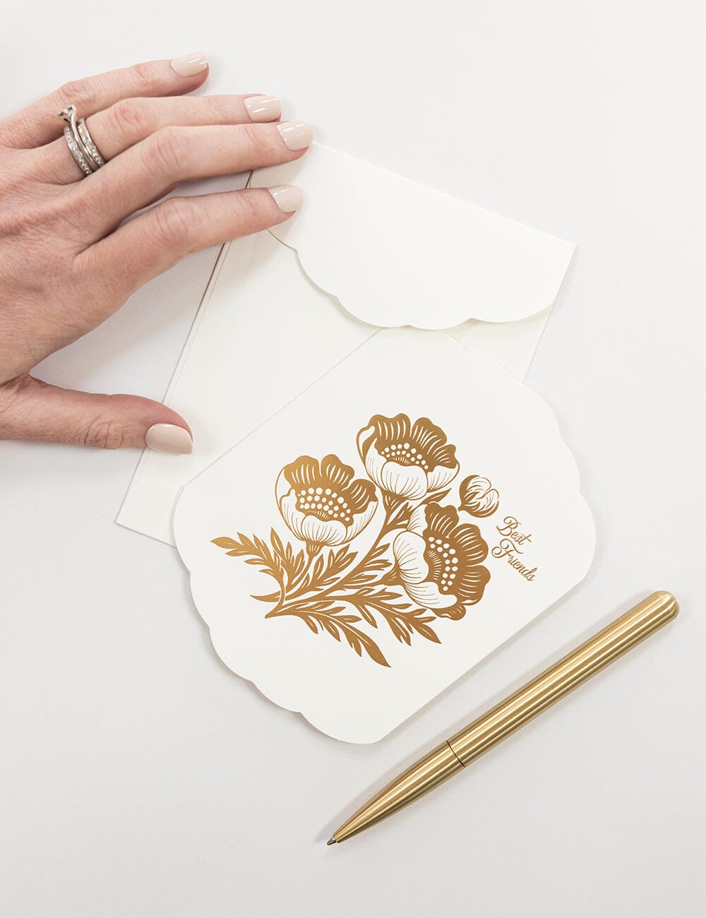 Best Friends Scallop Card