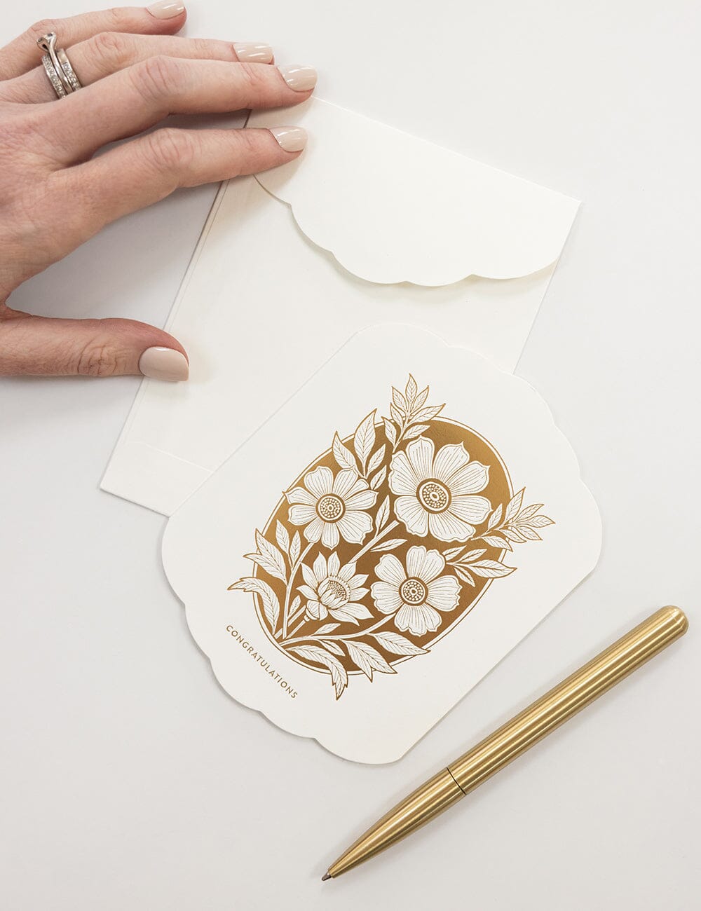 Congratulations Scallop Card