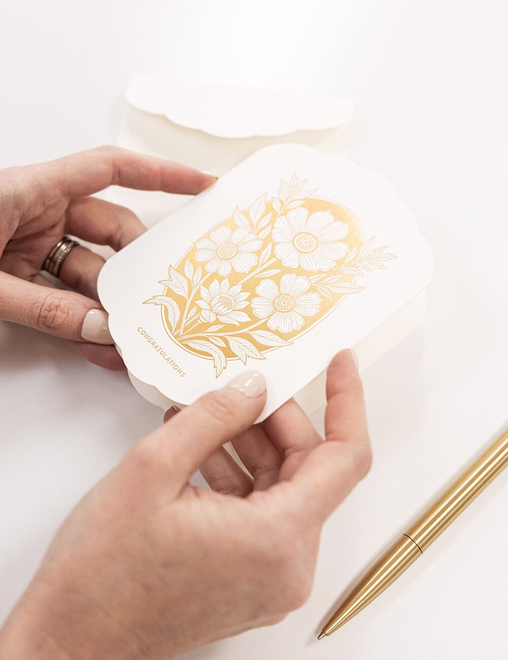 Congratulations Scallop Card