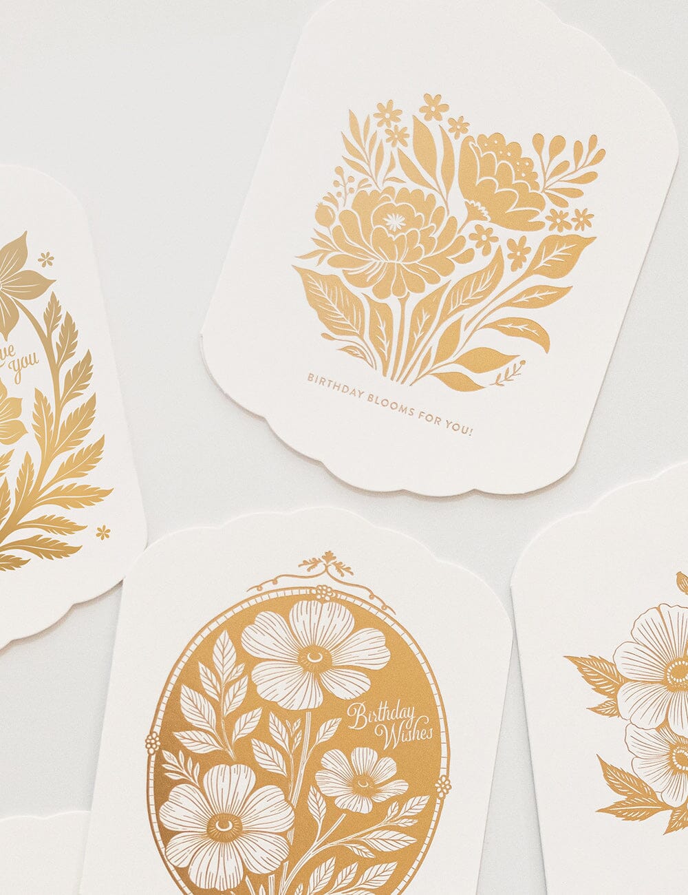 Birthday Blooms for you Scallop Card