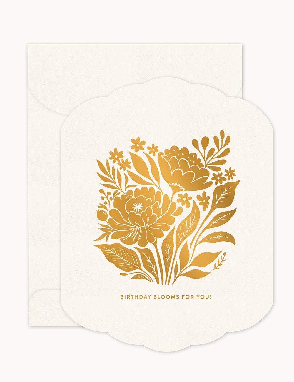 Birthday Blooms for you Scallop Card