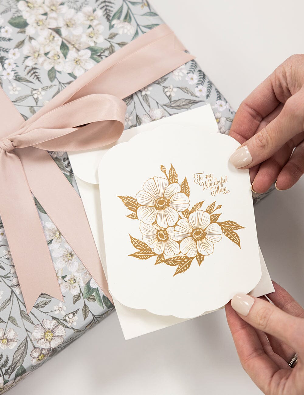 To my wonderful Mum Scallop Card