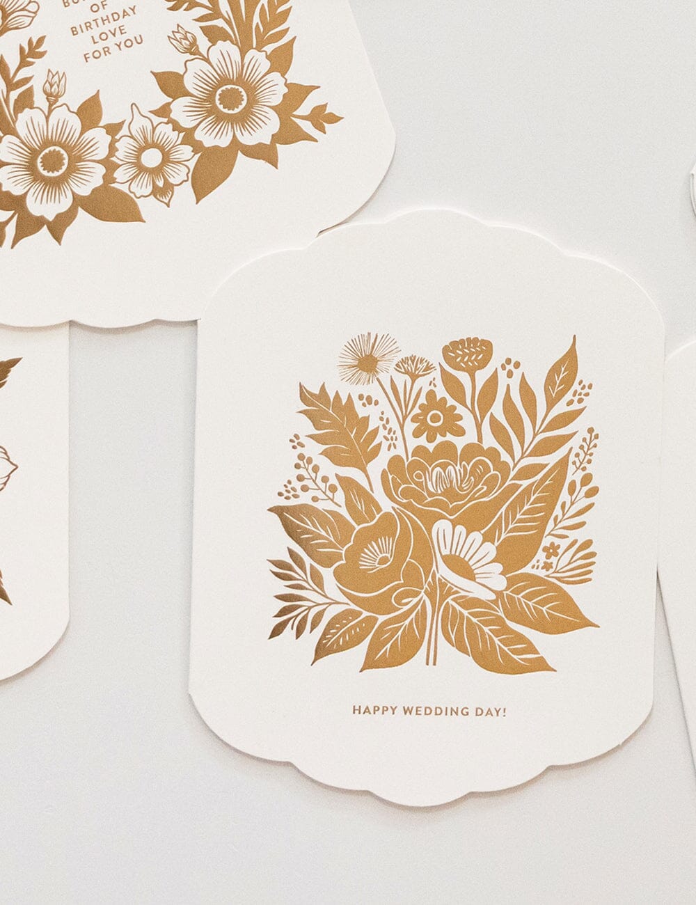 Happy Wedding Day Scallop Card