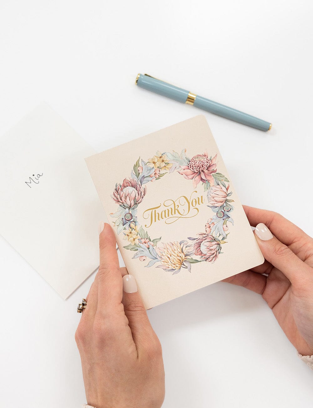 Promenade Thank you Greeting Card Greeting Cards Bespoke Letterpress 