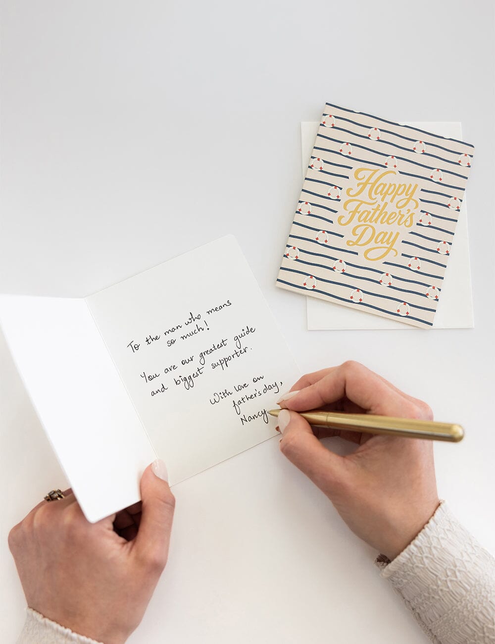 Happy Fathers Day Greeting Card (Nautical)