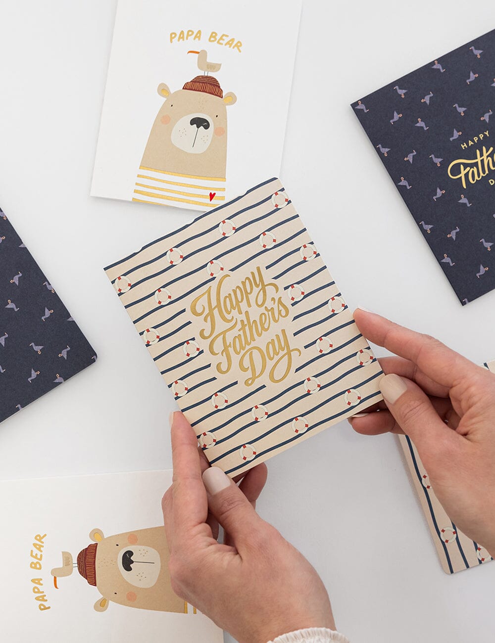 Happy Fathers Day Greeting Card (Nautical)
