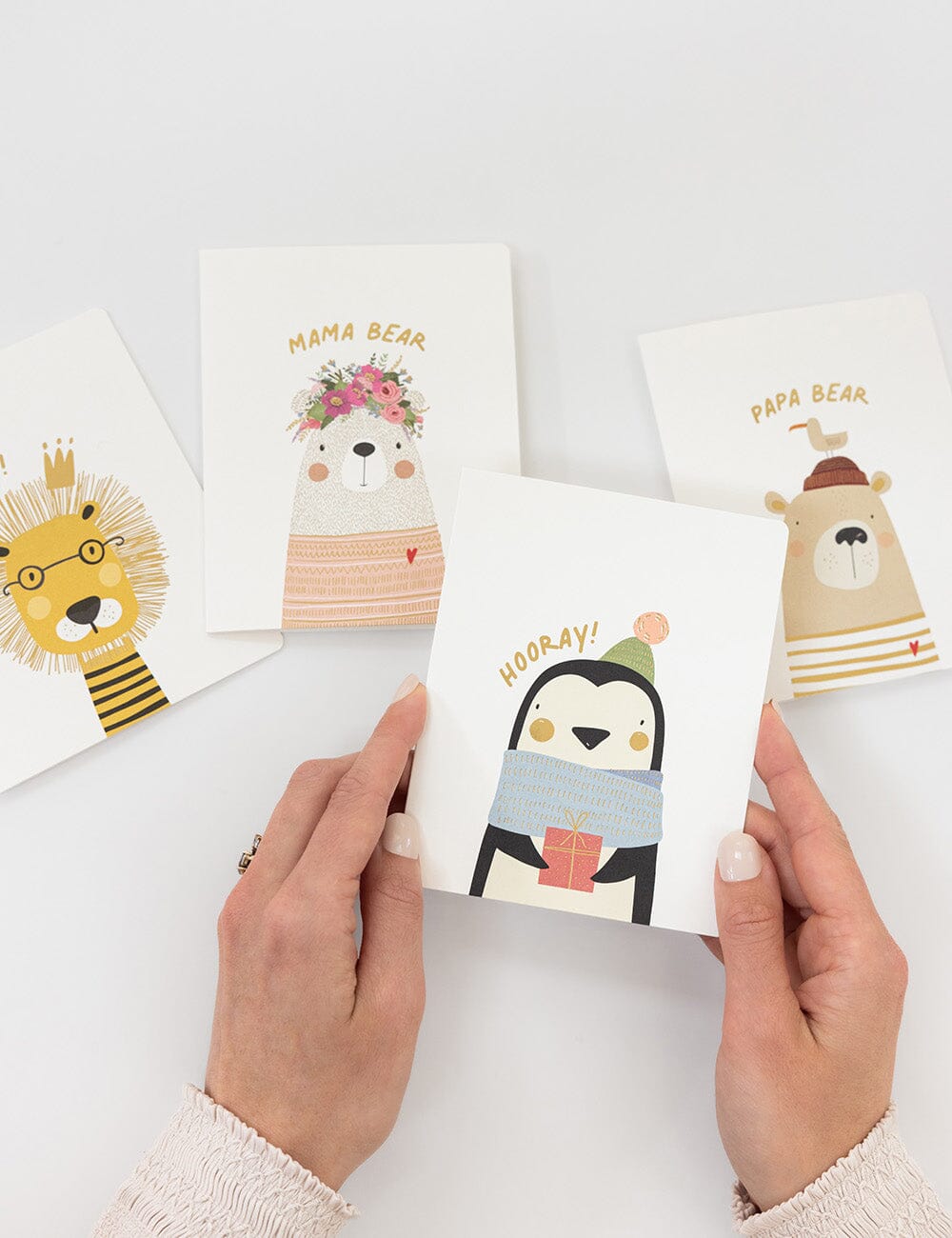 Hooray! Greeting Card - Penguin