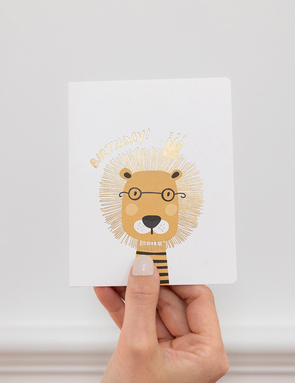Birthday! Greeting Card - Lion Greeting Cards Bespoke Letterpress 