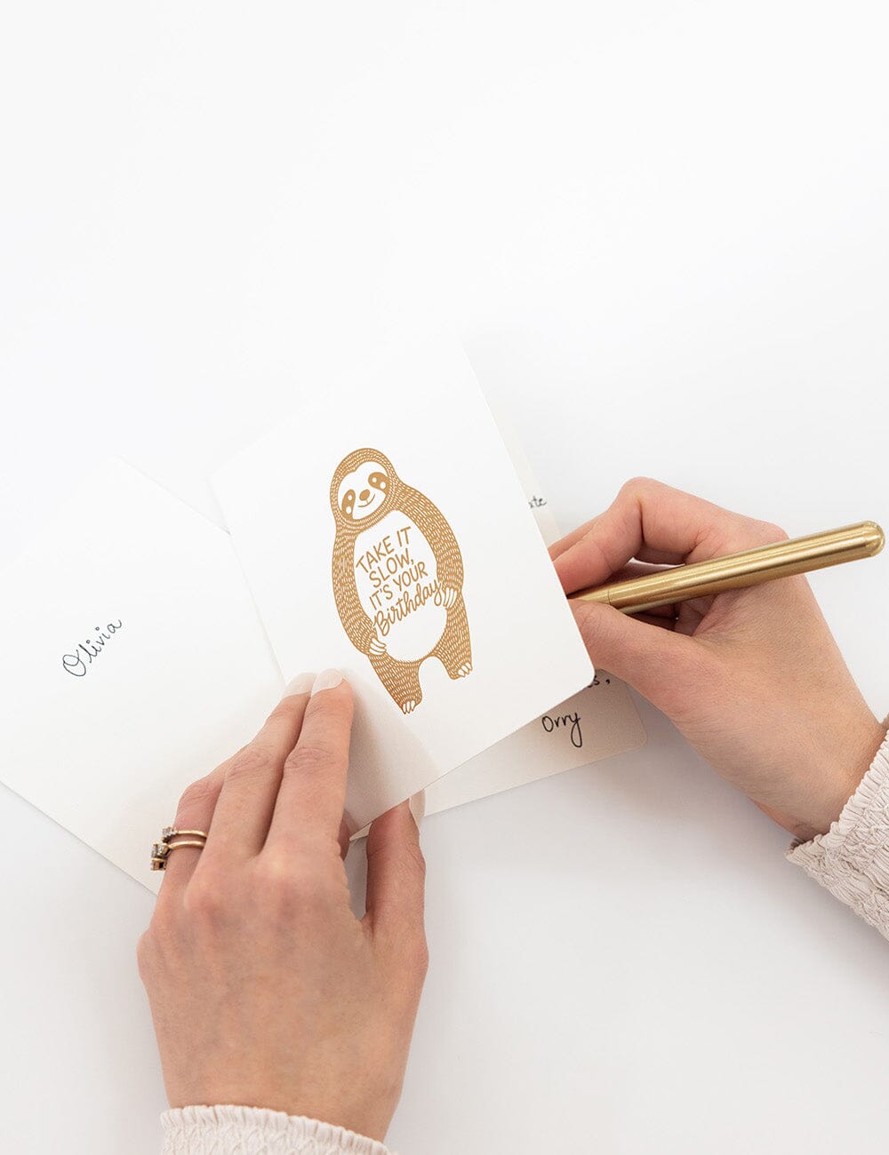 Take it slow, its your birthday Greeting Card - Sloth