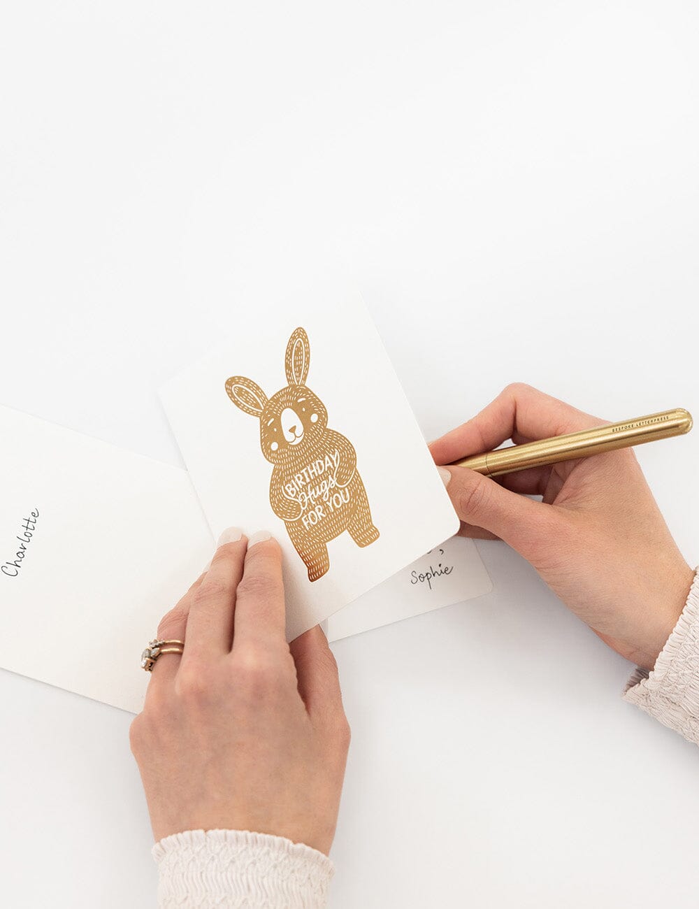 Birthday Hugs for you Greeting Card - Bunny