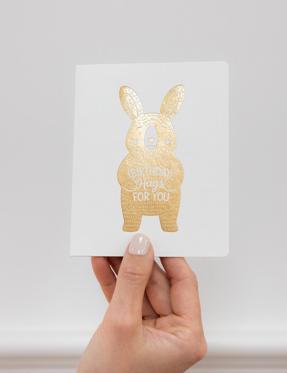 Birthday Hugs for you Greeting Card - Bunny