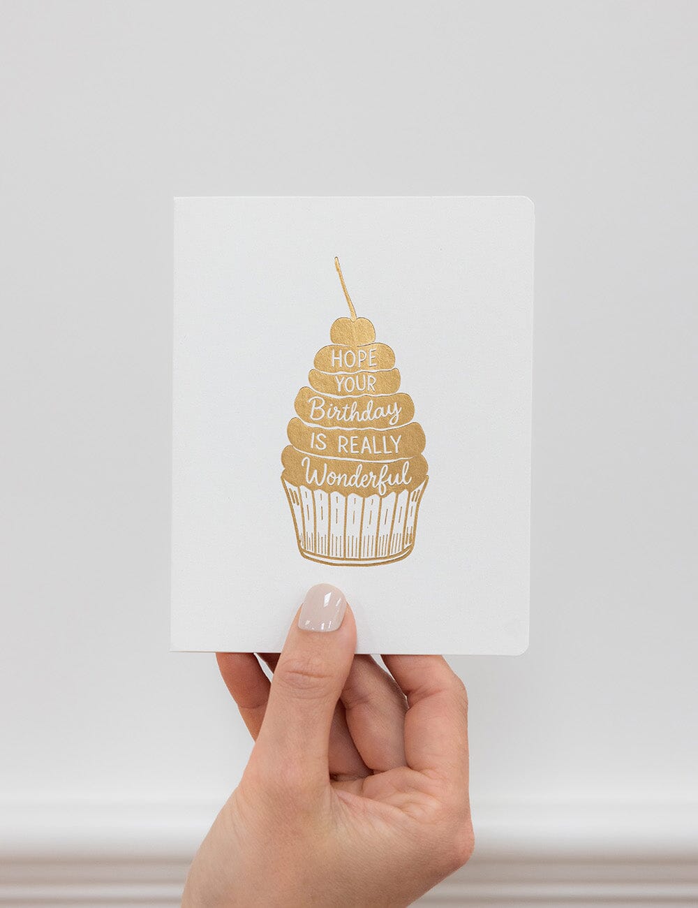 Hope youre Birthday is really Wonderful Greeting Card - Cupcake