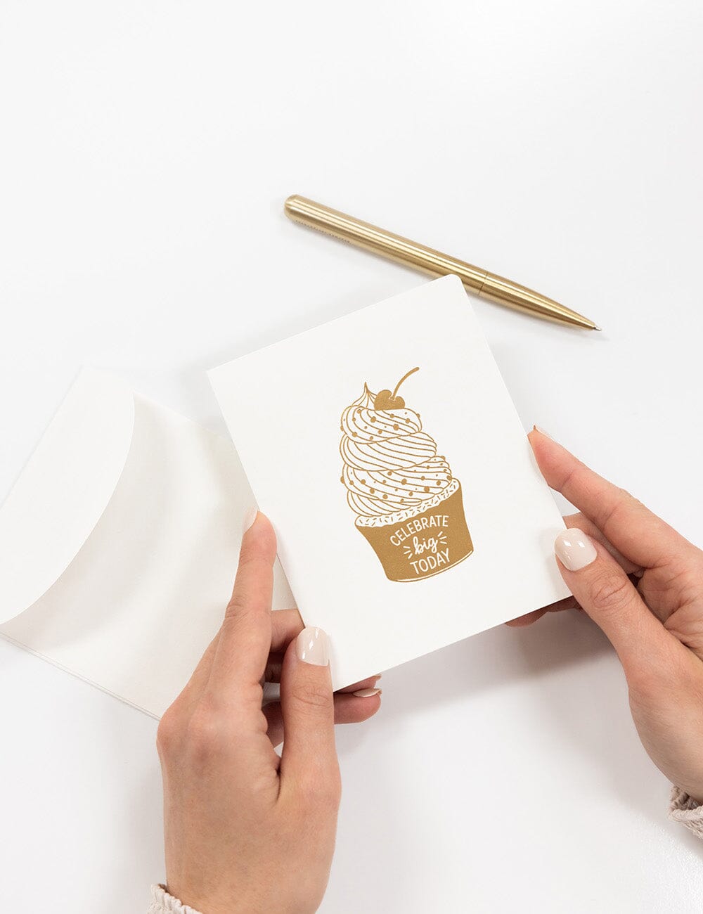 Celebrate Big Today Greeting Card - Ice cream