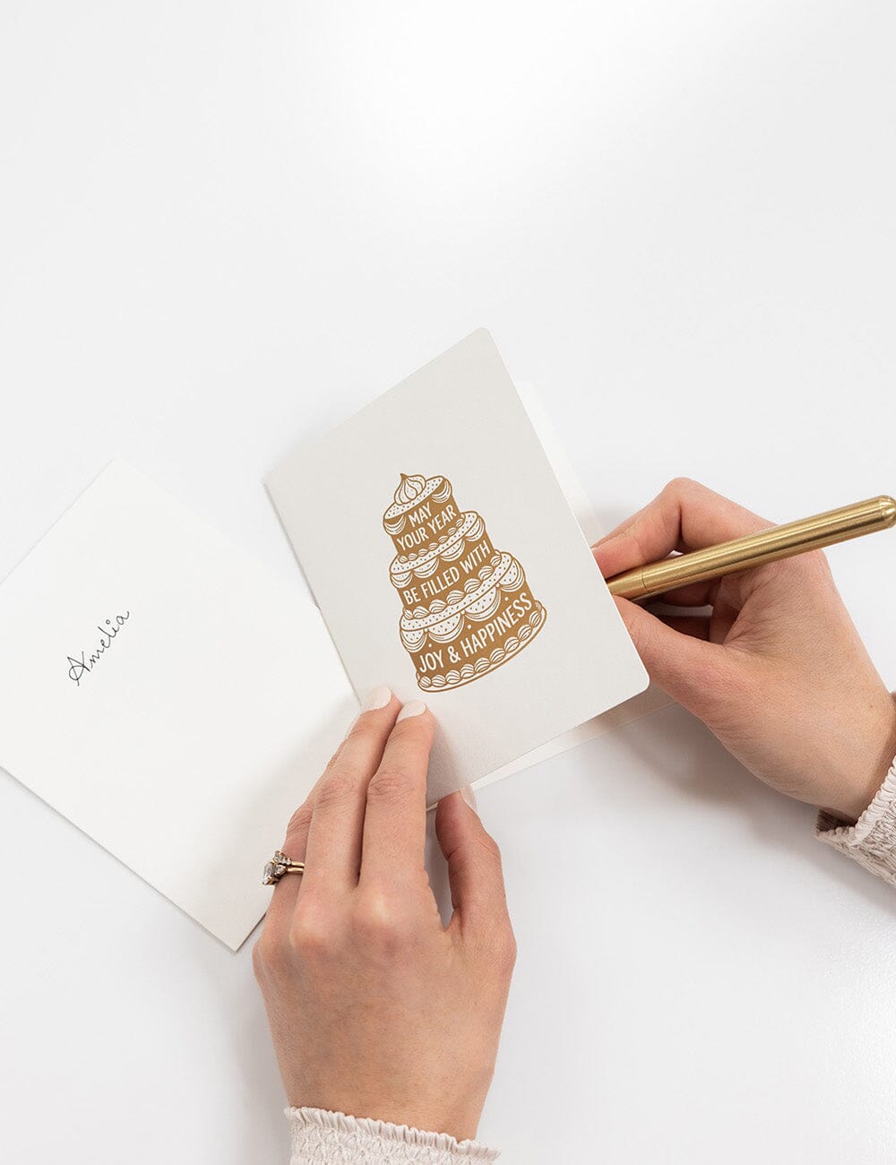 May your year be filled with Joy and Happiness Greeting Card - Cake
