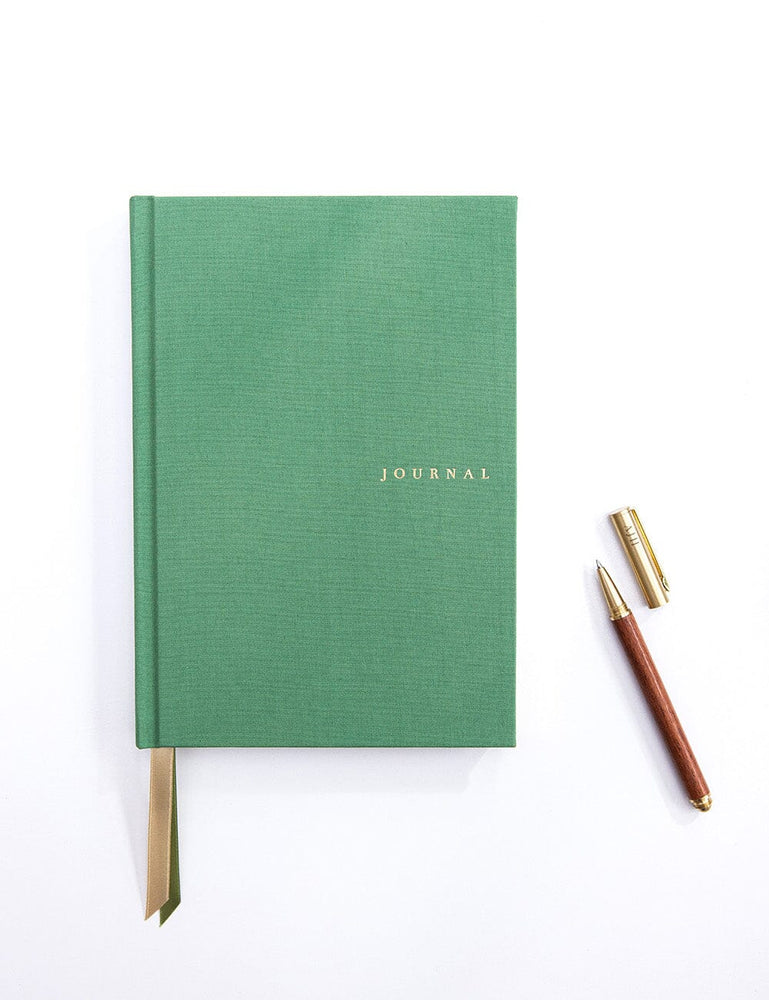 Linen Bound Journal - Fern Green (Lined Journal) Journals Bespoke Letterpress 