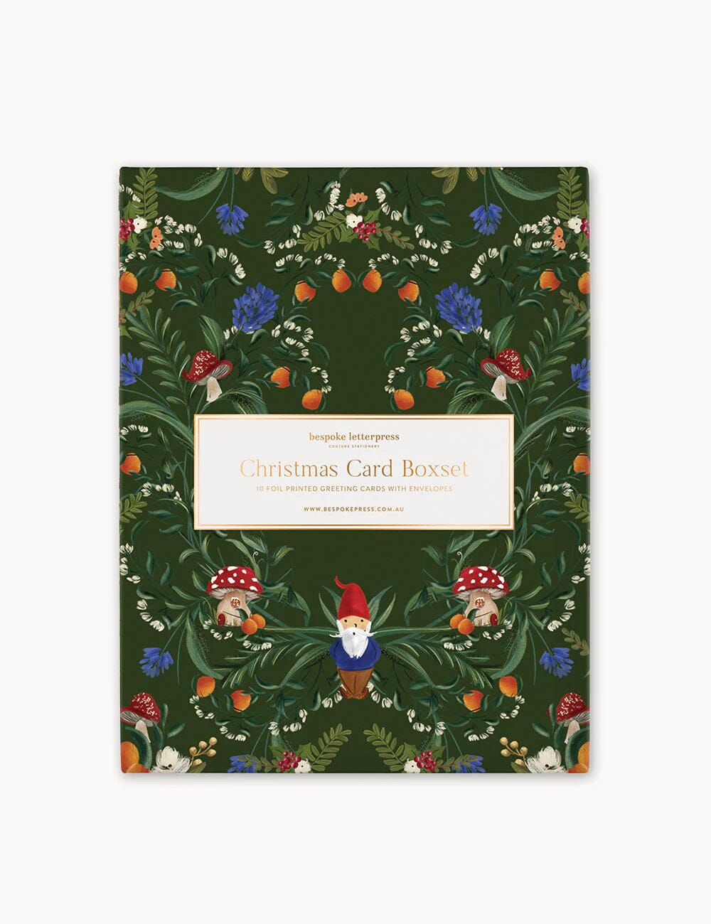 10 Pack Christmas Card Boxset - Olive