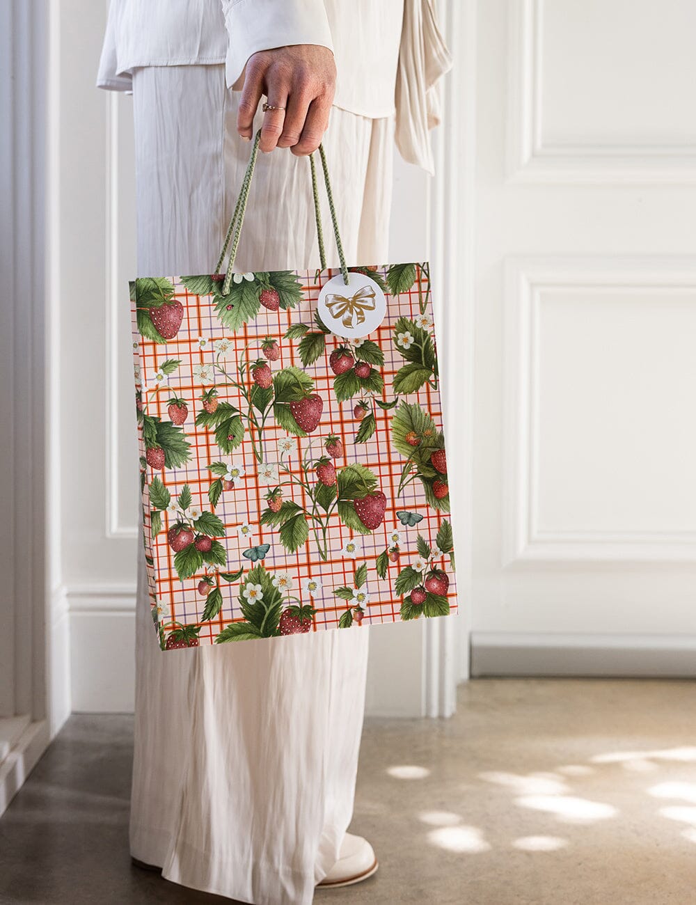 Large Gift Bag - Strawberries