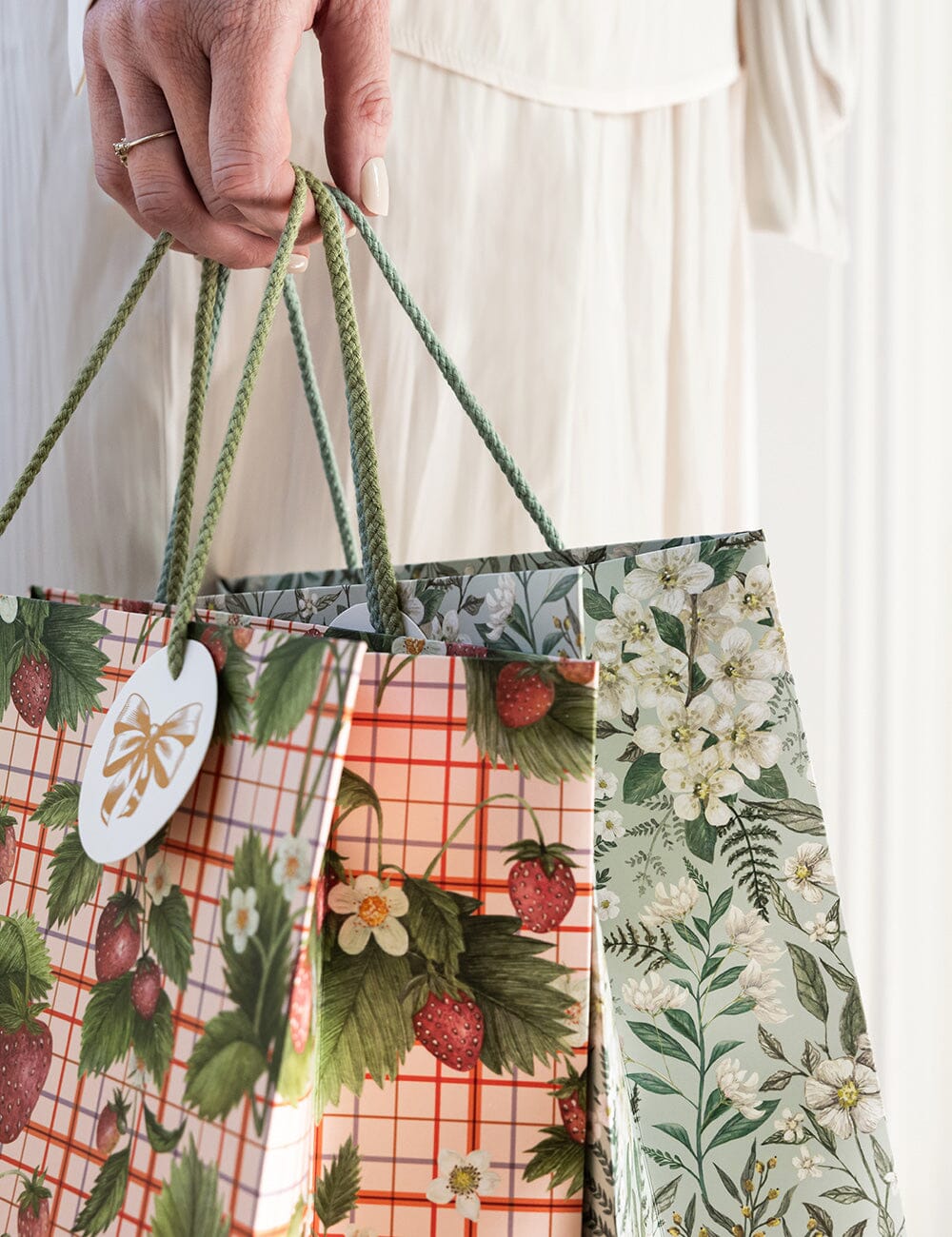 Large Gift Bag - Strawberries