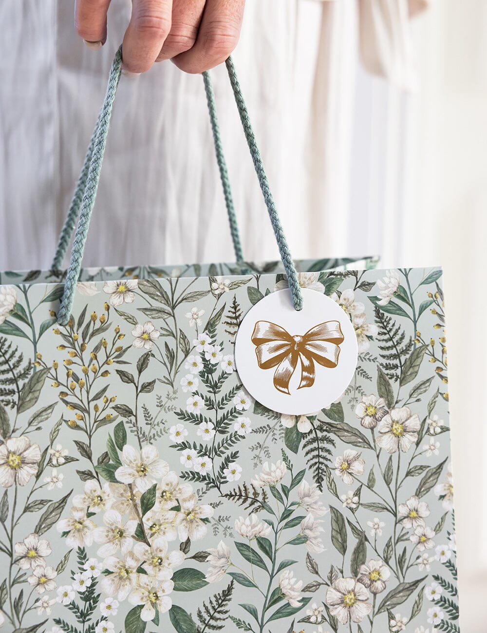 Large Gift Bag - Ivory Garden
