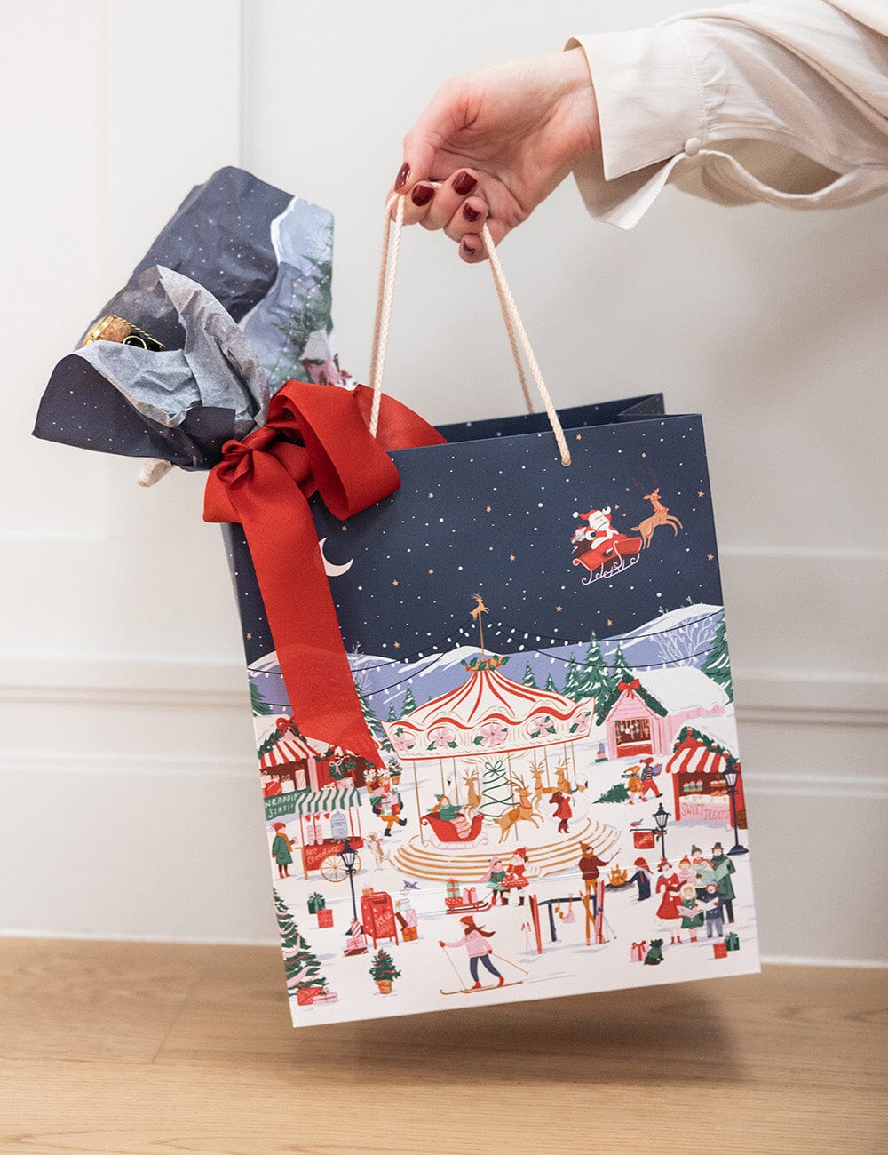Large Gift Bag - Christmas Market