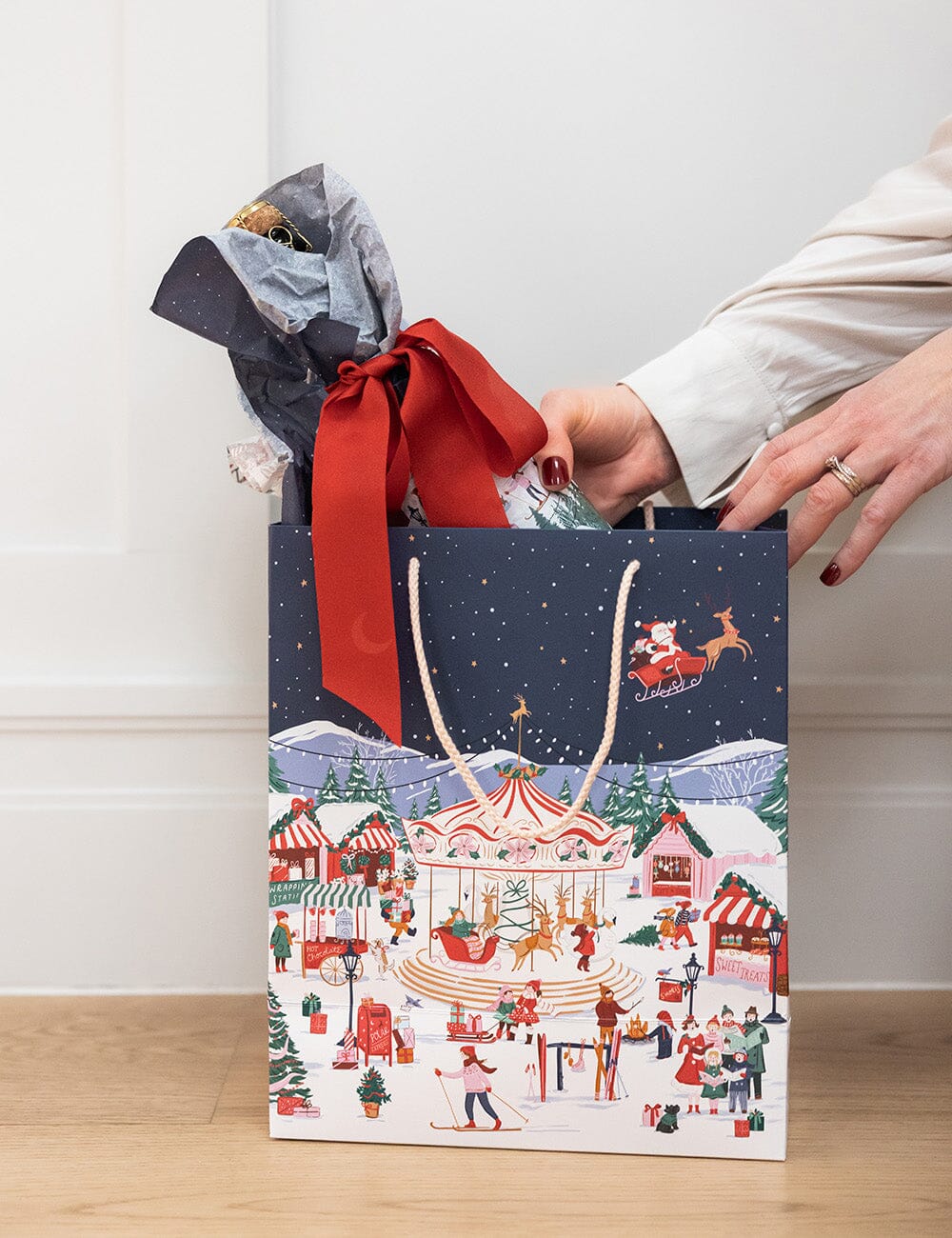 Large Gift Bag - Christmas Market
