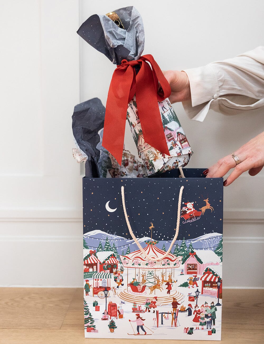 Large Gift Bag - Christmas Market