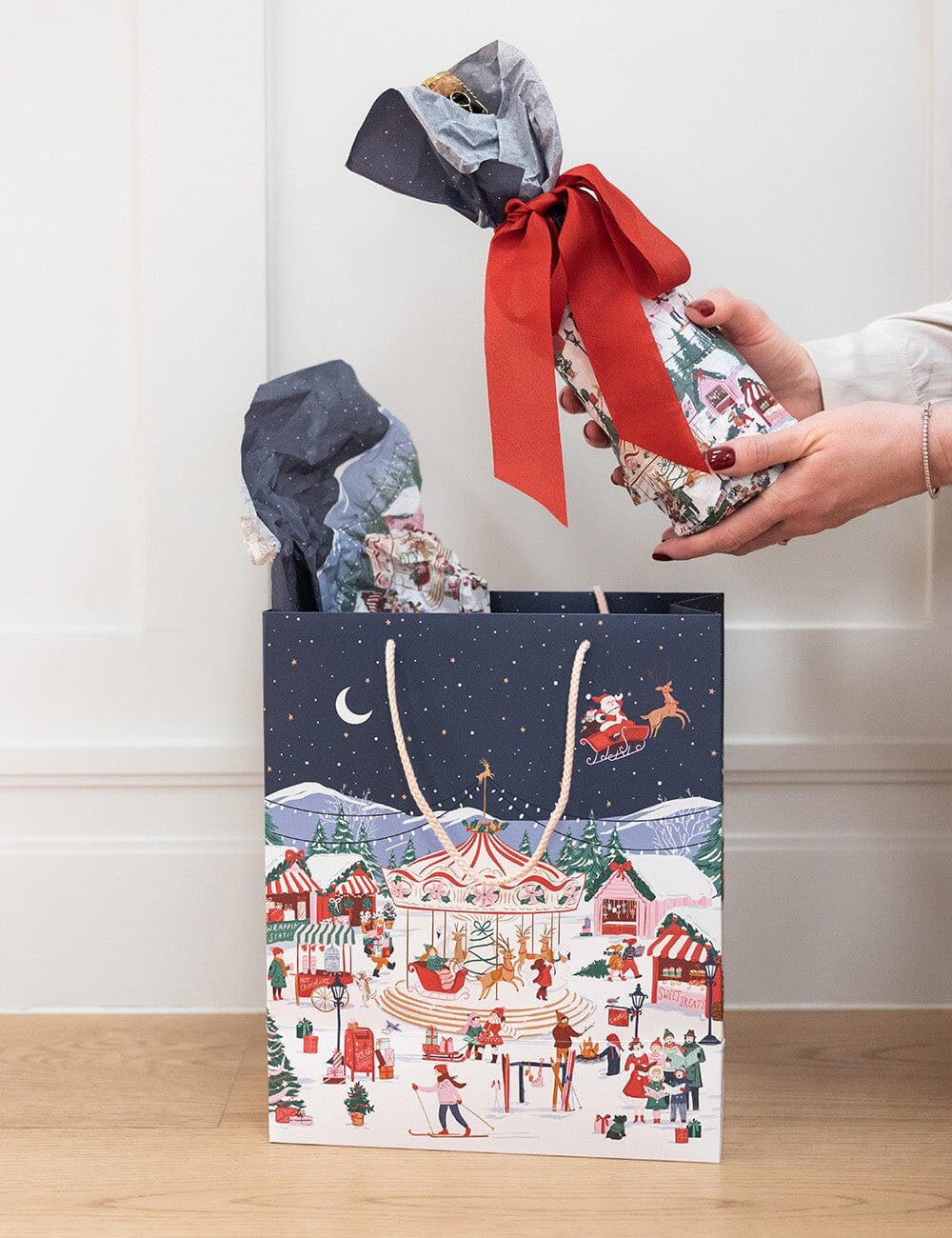 Large Gift Bag - Christmas Market